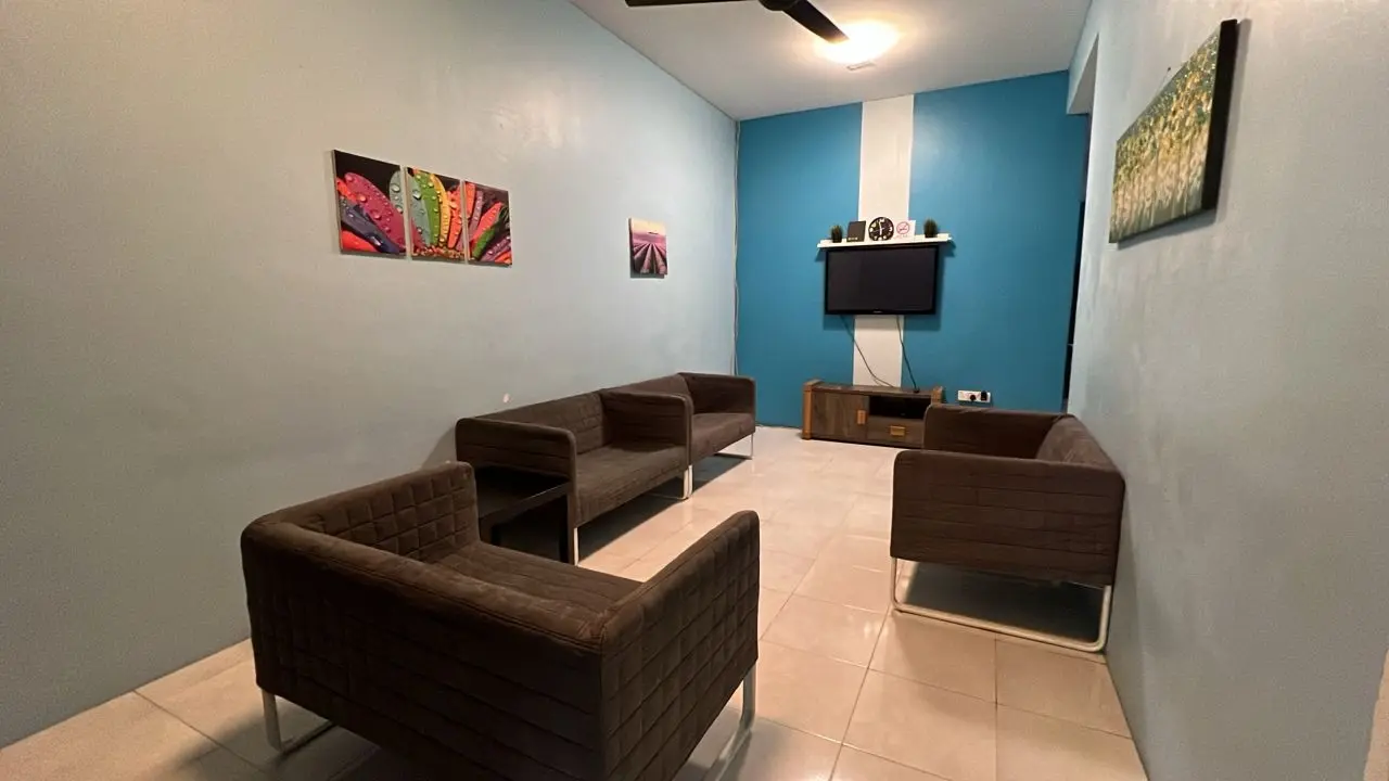 ruang tamu homestay indera mahkota type e